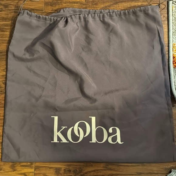 Kooba Robin's Egg Blue Leather Bag Purple Interior & Crossbody Strap w/Dust Bag - Picture 4 of 4